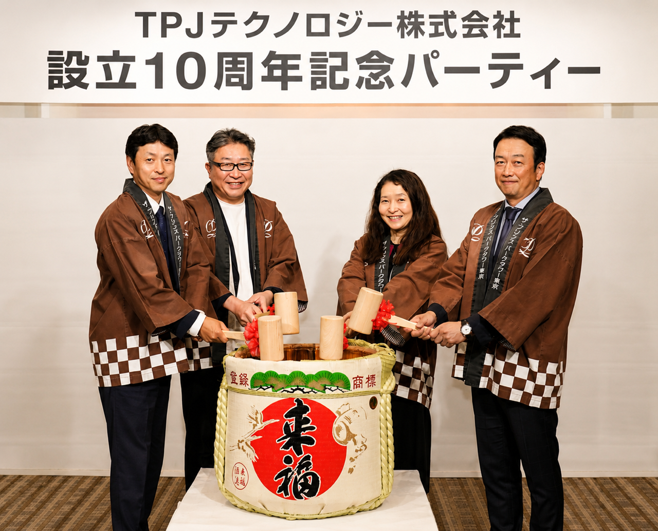 設立10周年記念日 オフィス
